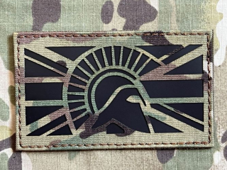 TF LaserCut Patch UK Flag Spartan Large Infra - Multicam - nášivka