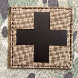TF LaserCut Patch Medic Cross Infra - Large - Coyote Brown - nášivka