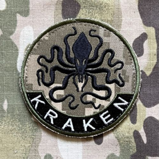 Ukrajina Military Velcro Patch SOF Regiment KRAKEN - Digital Camo - nášivka