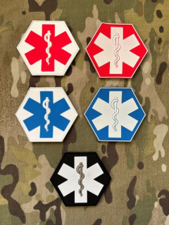 YJPF Paramedic Cross PVC Patch - nášivka