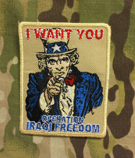 NoName I Want You Operation Iraqi Freedom Patch nášivka