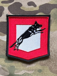 Czech Patch Police of Czech Republic - Odbor služební kynologie - old. ver. - Pardubický kraj - Color - nášivka
