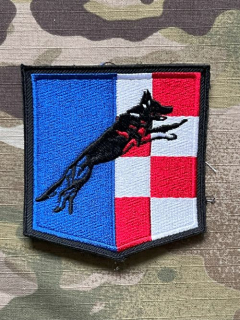 Czech Patch Police of Czech Republic - Odbor služební kynologie - old. ver. - Olomoucký kraj - Color - nášivka