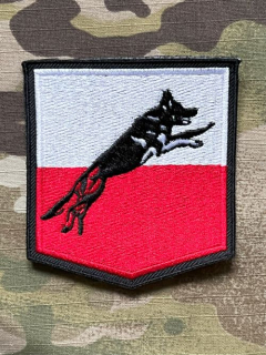 Czech Patch Police of Czech Republic - Odbor služební kynologie - old. ver. - Jihočeský kraj - Color - nášivka