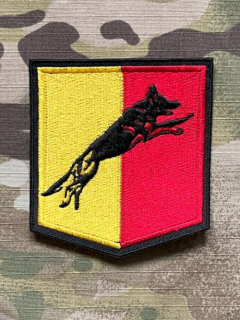 Czech Patch Police of Czech Republic - Odbor služební kynologie - old. ver. - Hlavní město Praha - Color - nášivka