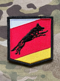 Czech Patch Police of Czech Republic - Odbor služební kynologie - old. ver. - Královehradecký kraj - Color - nášivka