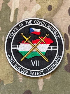 Czech Patch Police of Czech Republic - Joint Border Patrol- Hungary - VII - Color - nášivka