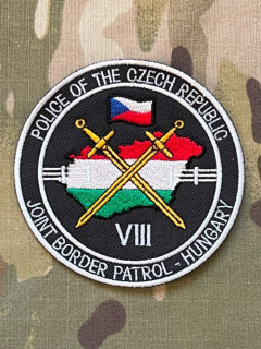 Czech Patch Police of Czech Republic - Joint Border Patrol- Hungary - VIII - Color - nášivka