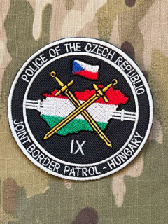Czech Patch Police of Czech Republic - Joint Border Patrol- Hungary - IX - Color - nášivka
