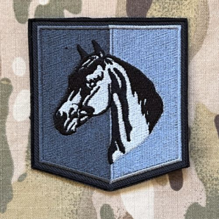 Czech Patch Police of Czech Republic - Oddělení služební hipologie - Zlínský kraj - Black - nášivka