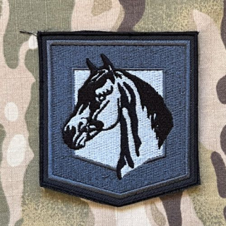Czech Patch Police of Czech Republic - Oddělení služební hipologie - Pardubický kraj - Black - nášivka