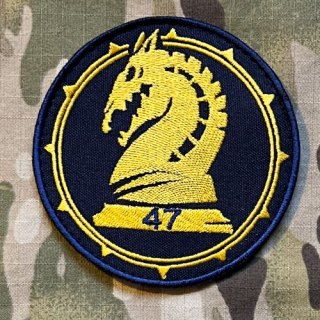 Ukrajina Military Velcro Patch 47th Separate Mechanized Brigade - Yellow/Blue - nášivka