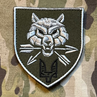 Ukrajina Military Velcro Patch Special Operation Forces Command SOF Ukraine SPECNAZ - Olive - ver.3 - nášivka