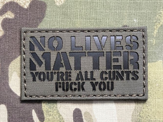 TF LaserCut Patch No Lives Matter Infra - Ranger Green - nášivka