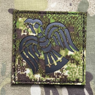 TF LaserCut Patch Viking Raven Infra - Pencott Greenzone - nášivka