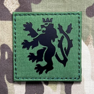 TF LaserCut Patch Czech Lion Infra - Large - Grass Green - nášivka