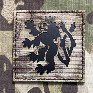 TF LaserCut Patch Czech Lion Infra - Large - Kryptek Highlander - nášivka