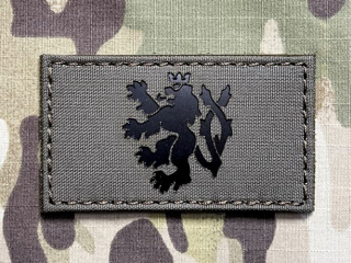 TF LaserCut Patch Czech Lion Rectangle Infra - Medium - Ranger Green - nášivka