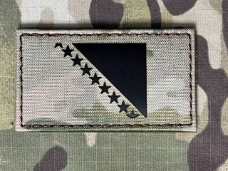 TF LaserCut Patch Bosnia and Hercegovina Flag Infra - Multicam - nášivka