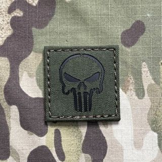 TF LaserCut Patch Punisher Infra - Small - Olive Drab - nášivka